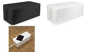 LogiLink Kabelbox big size, Farbe : schwarz (11115604)