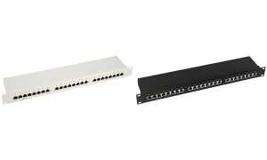 LogiLink 19 Patch Panel Kat.6 Econ Line, 24 Ports, schwarz (11115775)