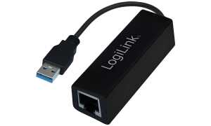 LogiLink USB 3.0 auf Gigabit Ethern et Adapter, schwarz (11115835)