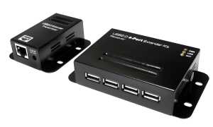 LogiLink USB 2.0 Extender Set, mit 4-Port USB Hub, PoE (11115930)