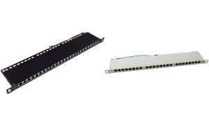 LogiLink 19 Patch Panel Kat.6, 24- Ports, schwarz, 0,5 HE (11115940)