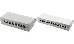 LogiLink Desktop Patch Panel Kat. 6 A, 12-Ports, schwarz (11115945)