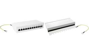 LogiLink Desktop Patch Panel Kat.6, geschirmt, 12 Port (11115969)