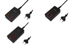 LogiLink USB-Tisch-Ladegerät, 8-Por t, 44 Watt, schwarz (11115977)