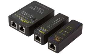 LogiLink Netzwerk Kabeltester mit P oE Finder, schwarz (11115998)