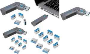 LogiLink USB Sicherheitsschloss, 1 Schlüssel / 8 Schlösser (11116081)