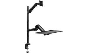 LogiLink Sitz-Steh Arbeitsplatz, fü r 1 Monitor, schwarz (11116091)