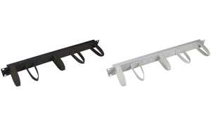 LogiLink 19 Kabelführung, 1 HE, mi t 5 flexiblen Haken, grau (11116097