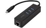 LogiLink USB 3.0 auf Gigabit Adapter, 3-Port USB...