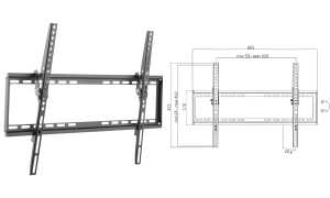 LogiLink TV-Wandhalterung, neigbar, für 96,98 - 177,8 cm (11116186)