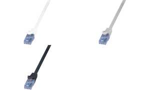 LogiLink Patchkabel EconLine, Kat. 6A, U/UTP, 0,5 m, schwarz (11116246