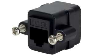 LogiLink Patchkabel-Verbinder mit F lansch, Kat.5e, schwarz (11116254)