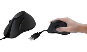 LogiLink Optische Maus Ergonomic Ve rtical, kabelgebunden (11116256)