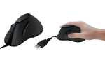 LogiLink Optische Maus Ergonomic Ve rtical, kabelgebunden...