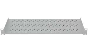 LogiLink 19 Fachboden, 1 HE, Feste inbau, (T)250 mm, schwarz (11116325
