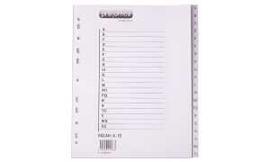 proOFFICE Kunststoff-Register, A-Z, A4, überbreit, 20-teilig (11174992