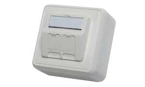 Telegärtner AMJ Aufputzdose, 80 x 8 0 mm, alpinweiß (11192296)