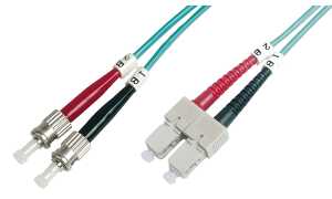 DIGITUS LWL Patchkabel, 2 x ST - SC -Duplex, OM3, 2,0 m (11193931)
