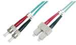 DIGITUS LWL Patchkabel, 2 x ST - SC -Duplex, OM3, 2,0 m...
