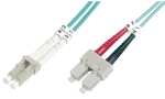 DIGITUS LWL Patchkabel, LC-Duplex - SC-Duplex, OM3, 1,0 m...