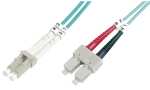 DIGITUS LWL Patchkabel, LC-Duplex - SC-Duplex, OM3, 5,0 m...