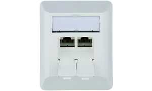 Telegärtner AMJ Anschlussdose Kat. 6 A(tief), alpinweiß (11195379)