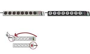 brennenstuhl Steckdosenleiste Supe r-Solid, 8-Fach, silber (11270682)
