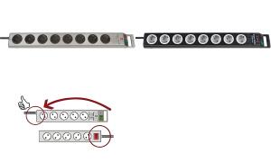 brennenstuhl Steckdosenleiste Supe r-Solid, 8-fach, silber (11270684)