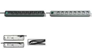 brennenstuhl Steckdosenleiste Prim era-Line, 8-fach,schwarz (11270776