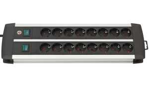brennenstuhl Steckdosenleiste Premi um-Duo-Alu-Line, 16-fach
