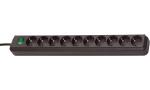 brennenstuhl Steckdosenleiste Eco- Line, 10-fach, schwarz...