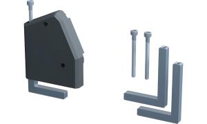 BACHMANN Haltewinkel für Steckdosen leiste DESK 1 (11297040)