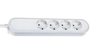 BACHMANN Steckdosenleiste SMART, 4-fach, weiß (11297042)