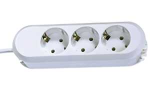 BACHMANN Steckdosenleiste SMART, 3-fach, weiß (11297062)
