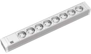 BACHMANN 19 Steckdosenleiste PVC, 8-fach (11297090)