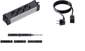 BACHMANN Steckdoseneinheit STEP, 3-fach, Kunststoff (11297151)