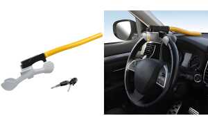 IWH KFZ-Lenkradkralle, mit 2 Schlüs seln (11570154)