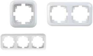 uniTEC Abdeckrahmen für ROMA Stec kdose und Schalter, 1fach (11580125