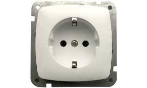 uniTEC Schutzkontakt-Steckdose ROM A, polarweiß (11580128)