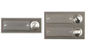 uniTEC Klingeltaster, Zinkguss, 2-f ach (11580129)