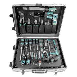 BRÜDER MANNESMANN Werkzeug-Satz, 15 9-teilig, im Alu-Trolly (11600090)