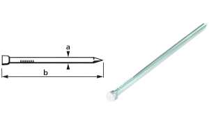 suki. Drahtstift, Stauchkopf, 1,4 x 25 mm, verzinkt, 400 g (11660077)