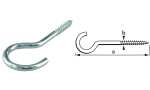 suki. Schraubhaken, gebogen, 30 x 2 ,6 mm, verzinkt, 30...