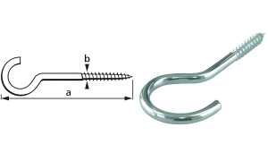 suki. Wäscheleinenhaken, 65x4,8x22 mm, Inhalt: 12 Stück (11660251)
