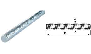 suki. Gewindestange M12x330 mm, PH2 , Stahl verzinkt (11660422)