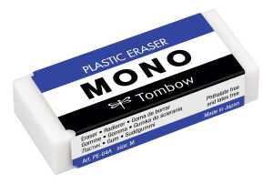 Tombow Kunststoff-Radierer MONO M , weiß (1230370)