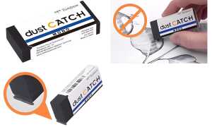 Tombow Kunststoff-Radierer MONO du st CATCH, schwarz (1230373)