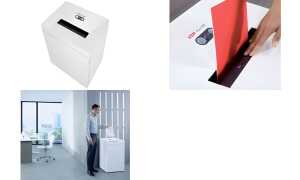 Aktenvernichter Pure 530 weiß HSM 2351111 Streif. 5,8mm