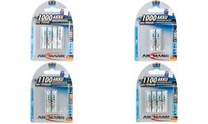 ANSMANN NiMH Akku Premium, Micro AA A, 1.100 mAh, 2er Blister