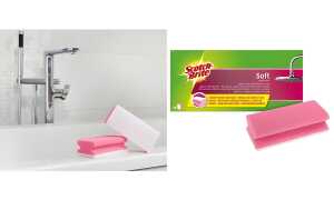 Scotch-Brite Reinigungsschwamm Soft , Farbe: rosa/weiß (18020058)
